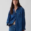 Camisa grande de vaquero