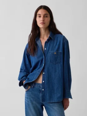 Camisa grande de vaquero