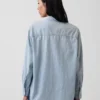 Camisa grande de vaquero