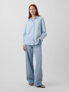 Camisa grande de vaquero