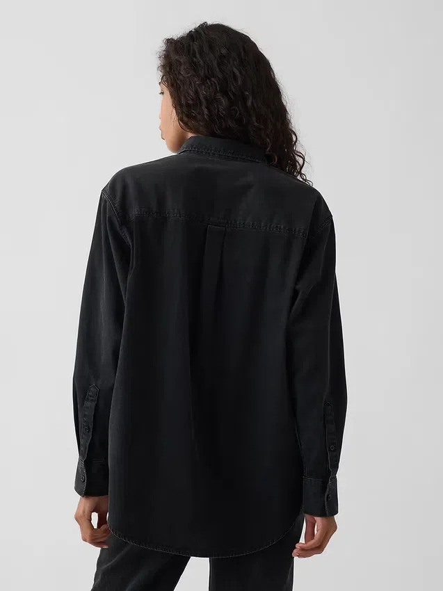 Camisa grande de vaquero