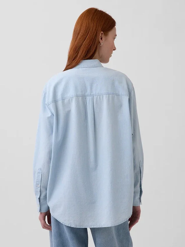 Camisa grande de vaquero