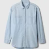 Camisa grande de vaquero