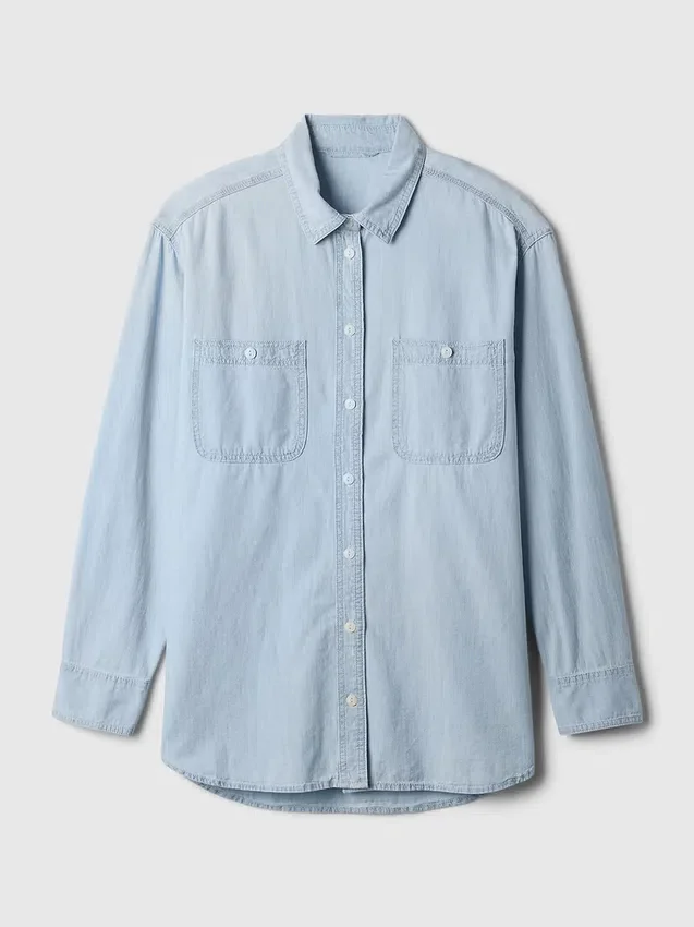 Camisa grande de vaquero