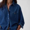 Camisa grande de vaquero