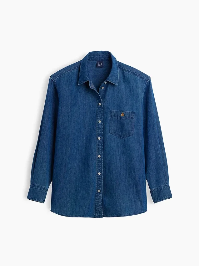 Camisa grande de vaquero