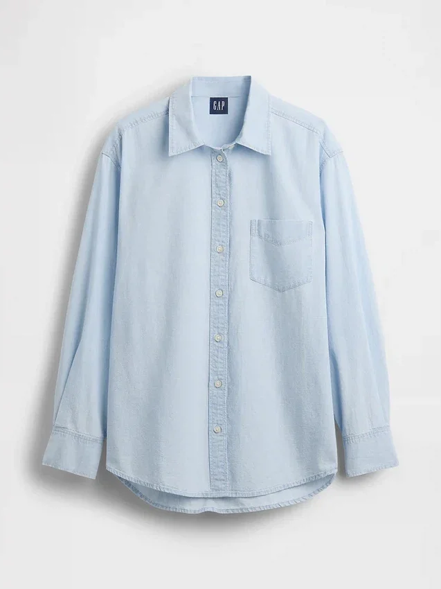 Camisa grande de vaquero