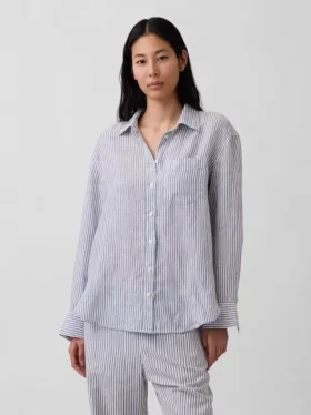 Camisa oversize 100 % lino