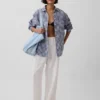 Camisa oversize 100 % lino