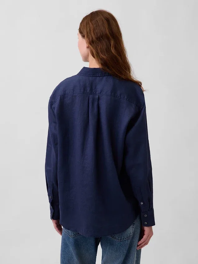 Camisa oversize 100 % lino