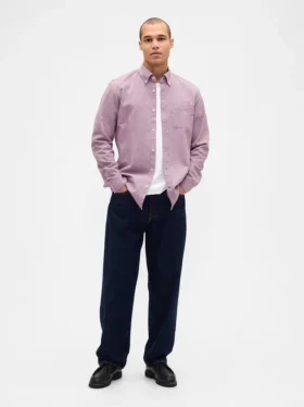 Camisa Oxford con botones