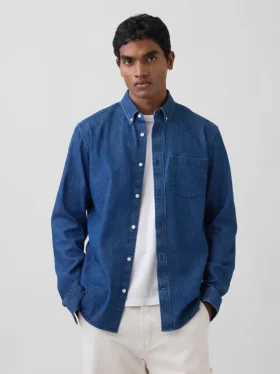 Camisa vaquera con bolsillos