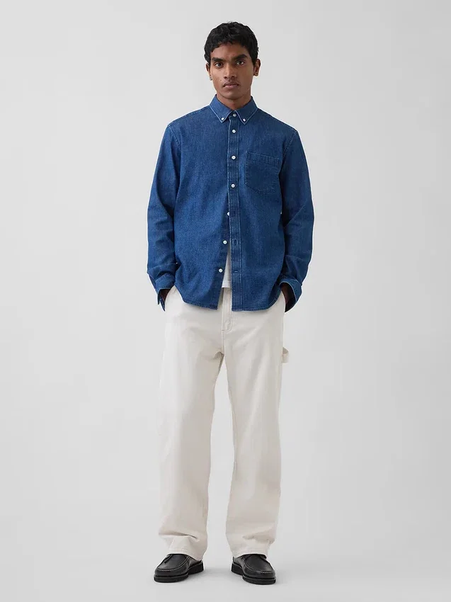 Camisa vaquera con bolsillos