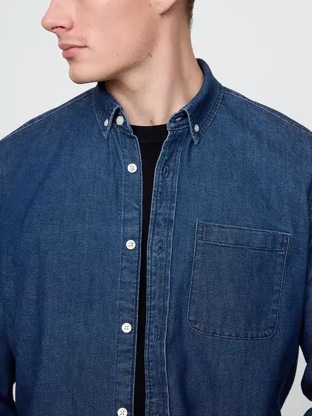Camisa vaquera con bolsillos
