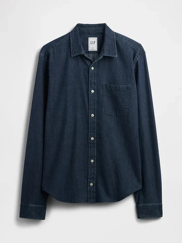 Camisa vaquera con bolsillos
