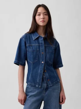 Camisa vaquera con bolsillos ultrasuave
