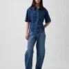 Camisa vaquera con bolsillos ultrasuave