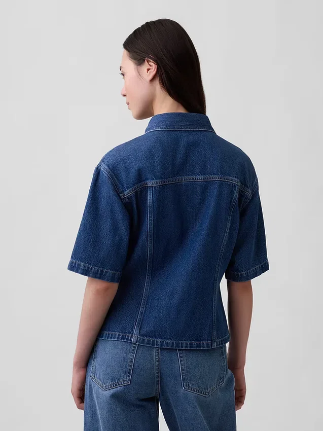 Camisa vaquera con bolsillos ultrasuave
