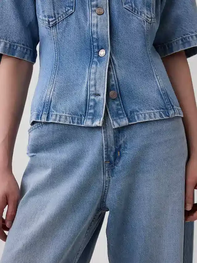 Camisa vaquera con bolsillos ultrasuave