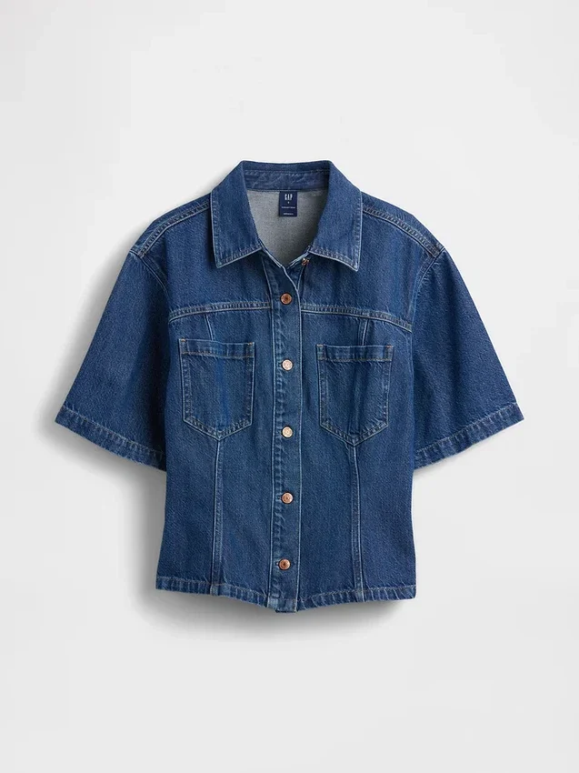 Camisa vaquera con bolsillos ultrasuave