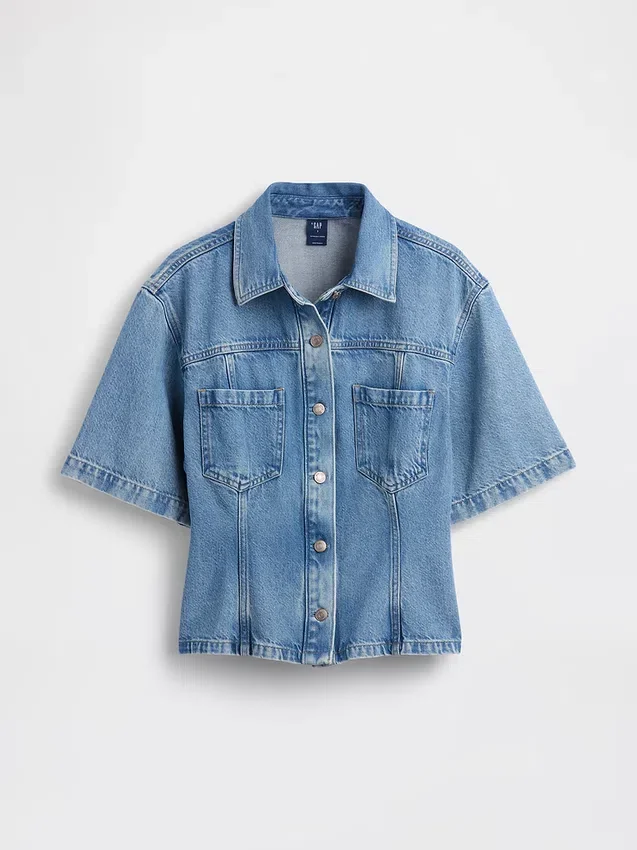 Camisa vaquera con bolsillos ultrasuave