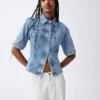 Camisa vaquera con bolsillos ultrasuave
