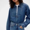 Camisa vaquera con cremallera GAP × Victoria Beckham