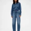Camisa vaquera con cremallera GAP × Victoria Beckham