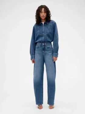 Camisa vaquera con cremallera GAP × Victoria Beckham