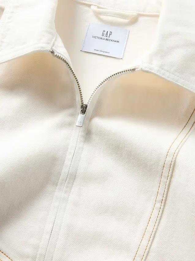 Camisa vaquera con cremallera GAP × Victoria Beckham