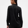 Camisa vaquera con lazo al cuello
