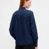 Camisa vaquera con lazo al cuello