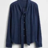 Camisa vaquera con lazo al cuello