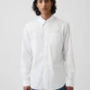 Camisas clásicas de popelín de algodón orgánico
