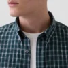 Camisas clásicas de popelín de algodón orgánico