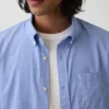 Camisas clásicas de popelín de algodón orgánico