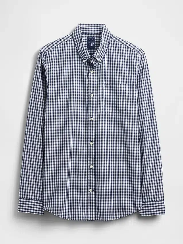 Camisas clásicas de popelín de algodón orgánico