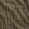 Camisas de corte recto y bajo recto con rayas Dobby