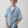 Camisas de denim para niño de corte holgado