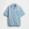 Camisas de denim para niño de corte holgado