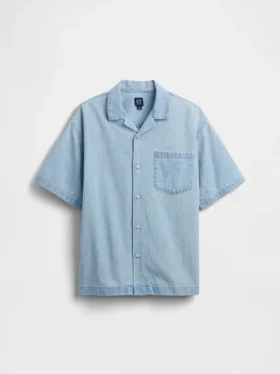 Camisas de denim para niño de corte holgado