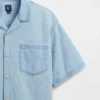 Camisas de denim para niño de corte holgado