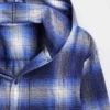Camisas de franela con capucha de algodón orgánico para niños