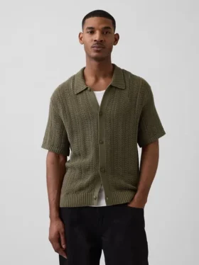 Camisas de ganchillo con diseño en espiga