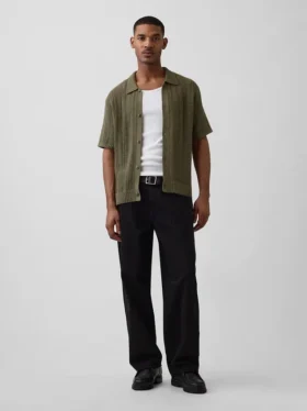 Camisas de ganchillo con diseño en espiga