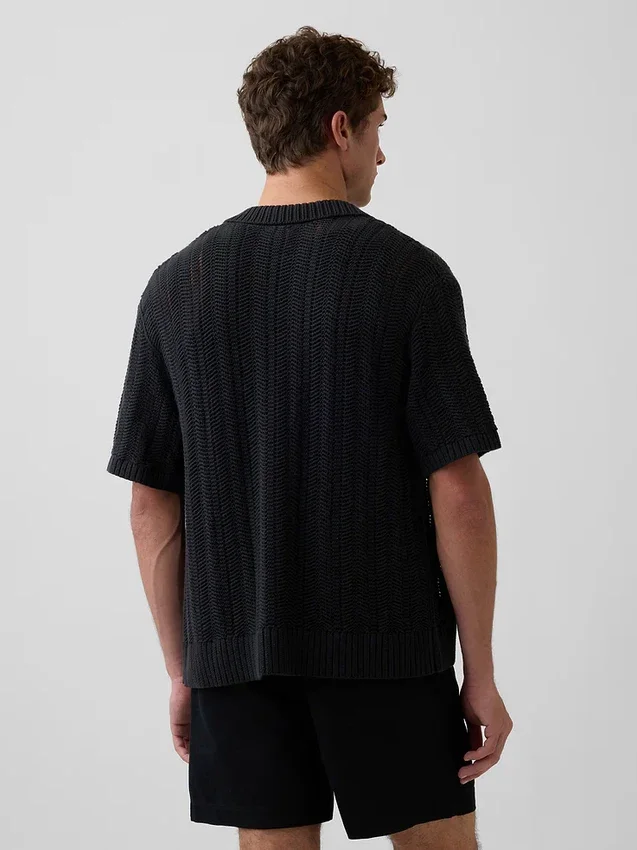Camisas de ganchillo con diseño en espiga