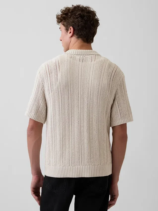Camisas de ganchillo con diseño en espiga