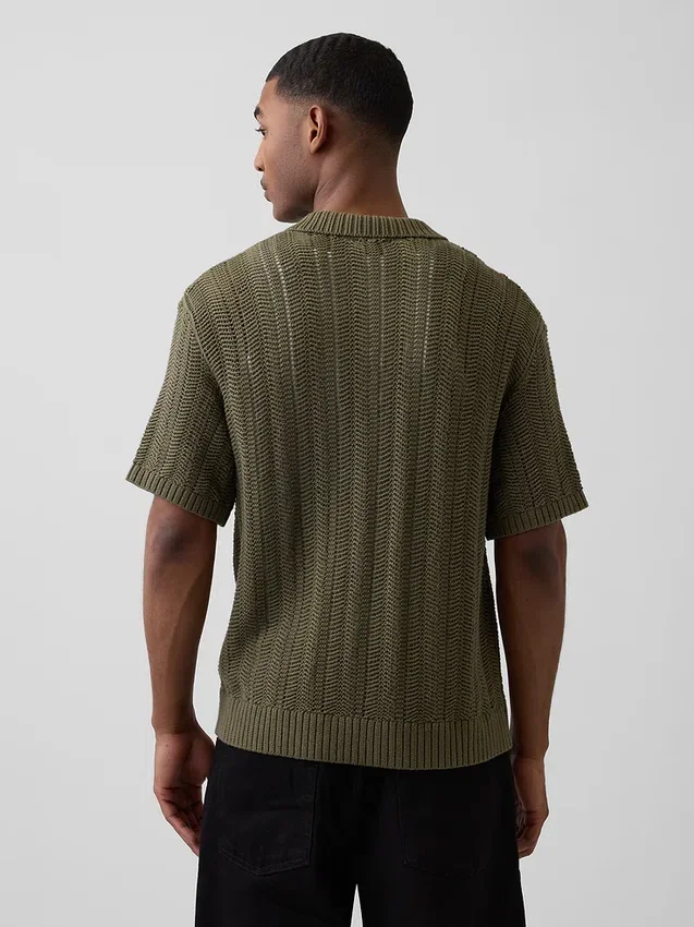 Camisas de ganchillo con diseño en espiga