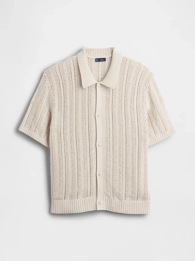 Camisas de ganchillo con diseño en espiga