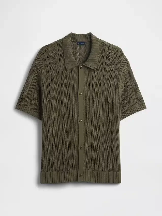 Camisas de ganchillo con diseño en espiga
